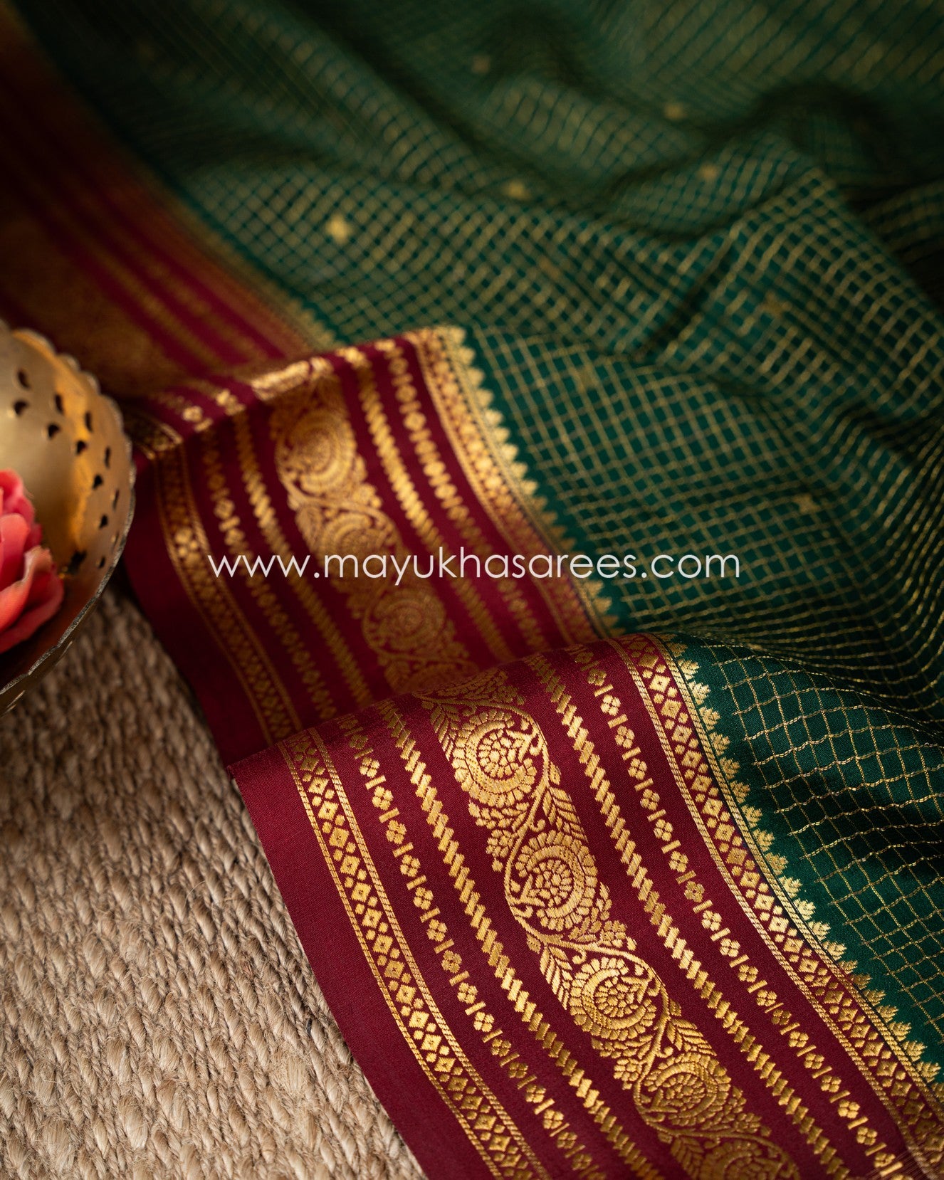 Silk Splendor: Mysore Silk Pure Crepe Saree With Stitched Custom Blouse