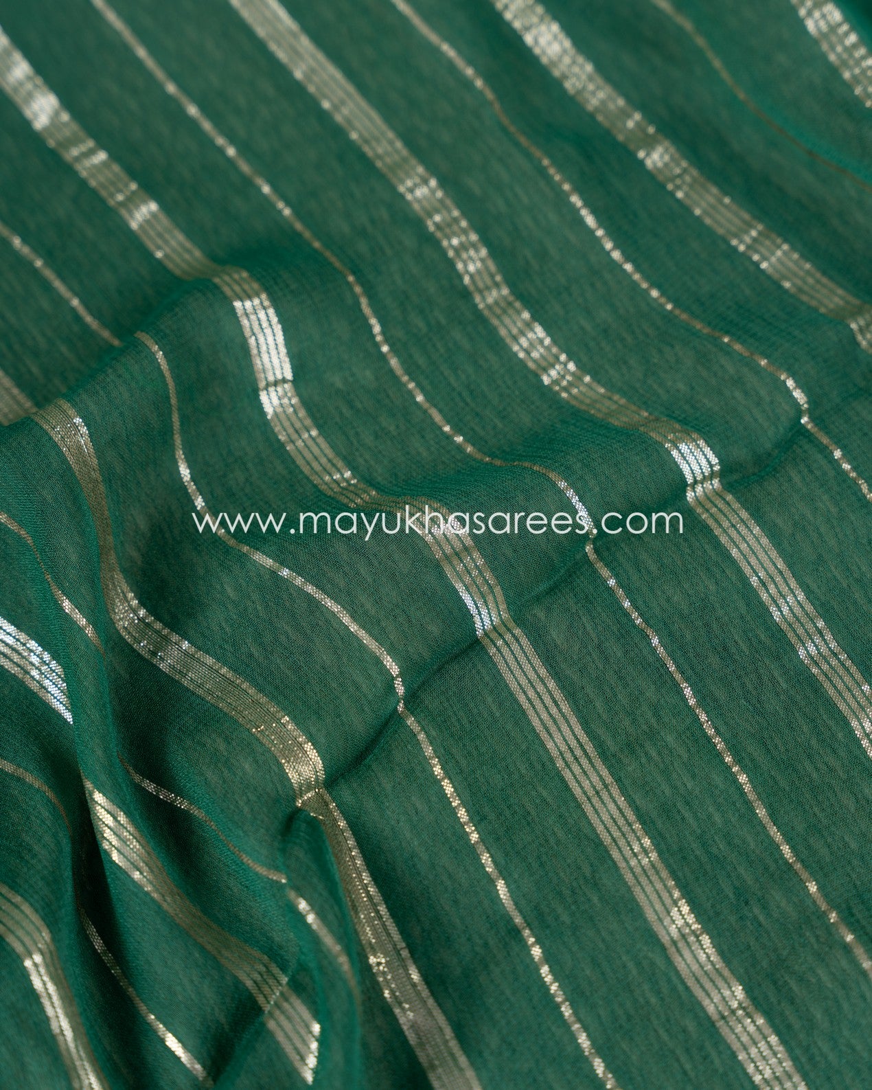 Ombre Hues Silk Saree Set - Green And Light Green