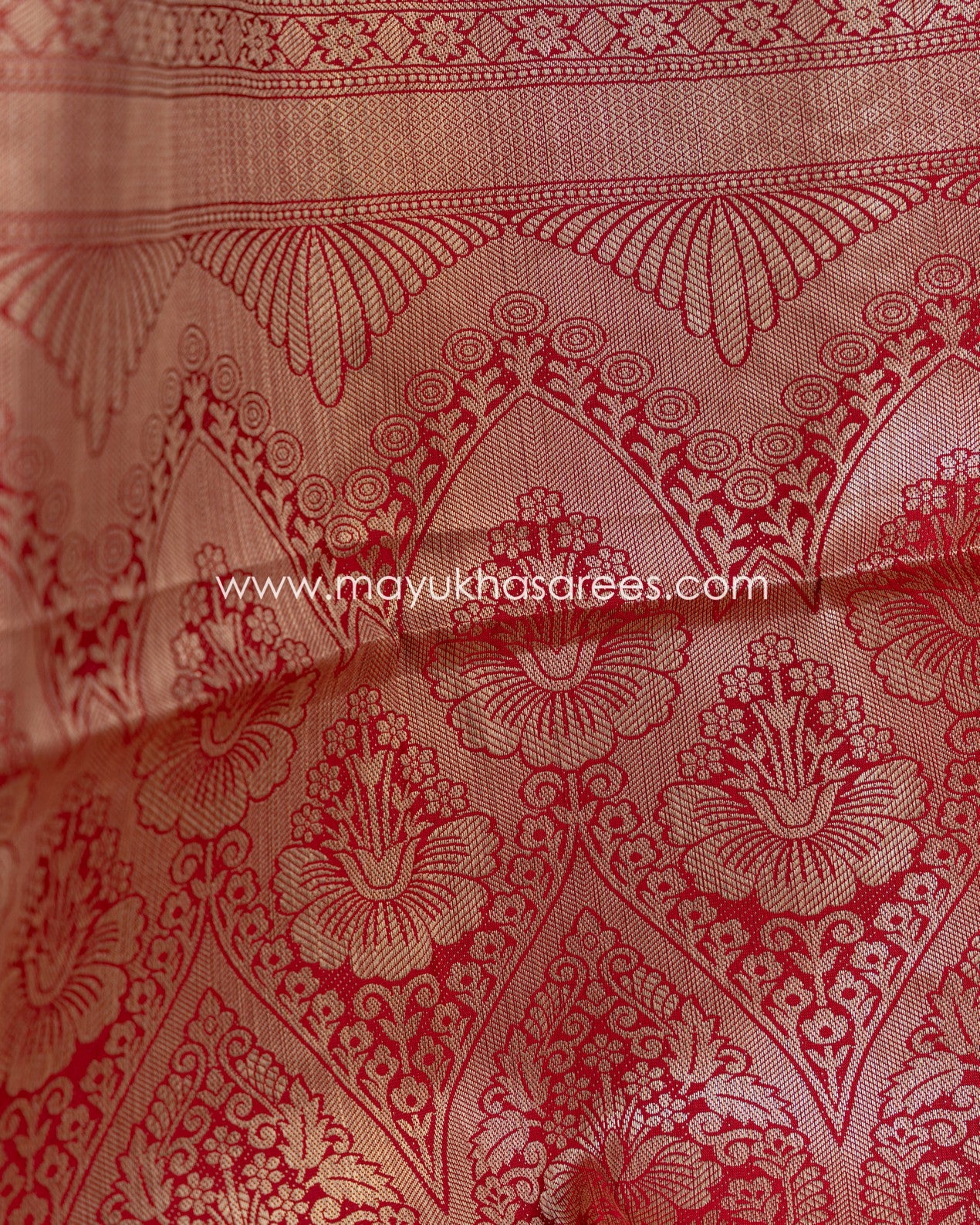 Purple And Red Banarasi Kora Saree With Paithani Borders And Stitched Custom Blouse