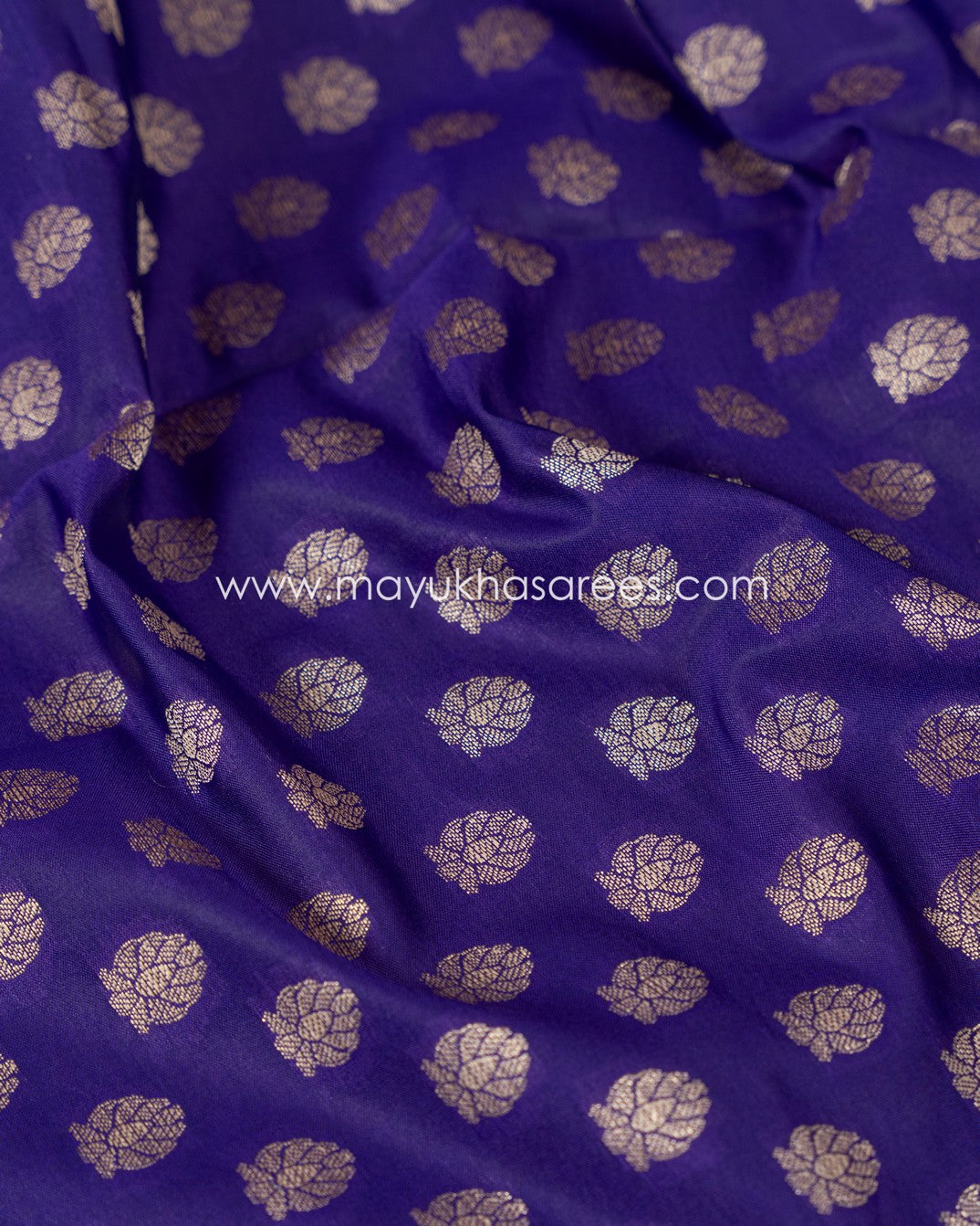 Purple And Red Banarasi Kora Saree With Paithani Borders And Stitched Custom Blouse