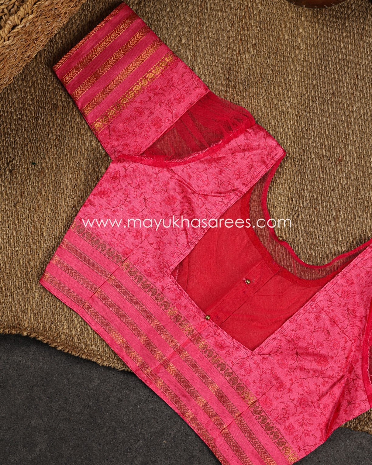 Dola Silk with Floral kalamkari and Pichwai Prints with Blouse 38 44