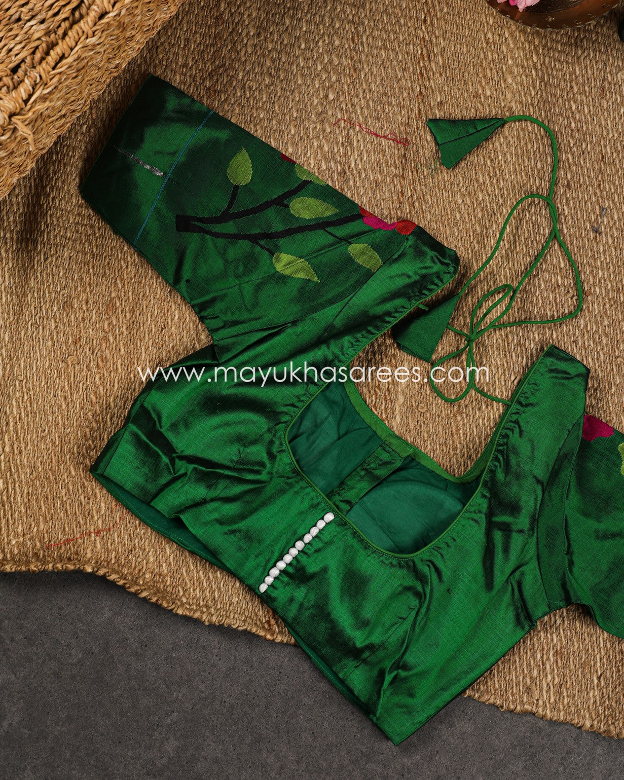 Chocolate Color Pure Zari Kota with all Over Jaal Weaving in Garden Concept with Pure Paithani Brocade Blouse in Size 38 44