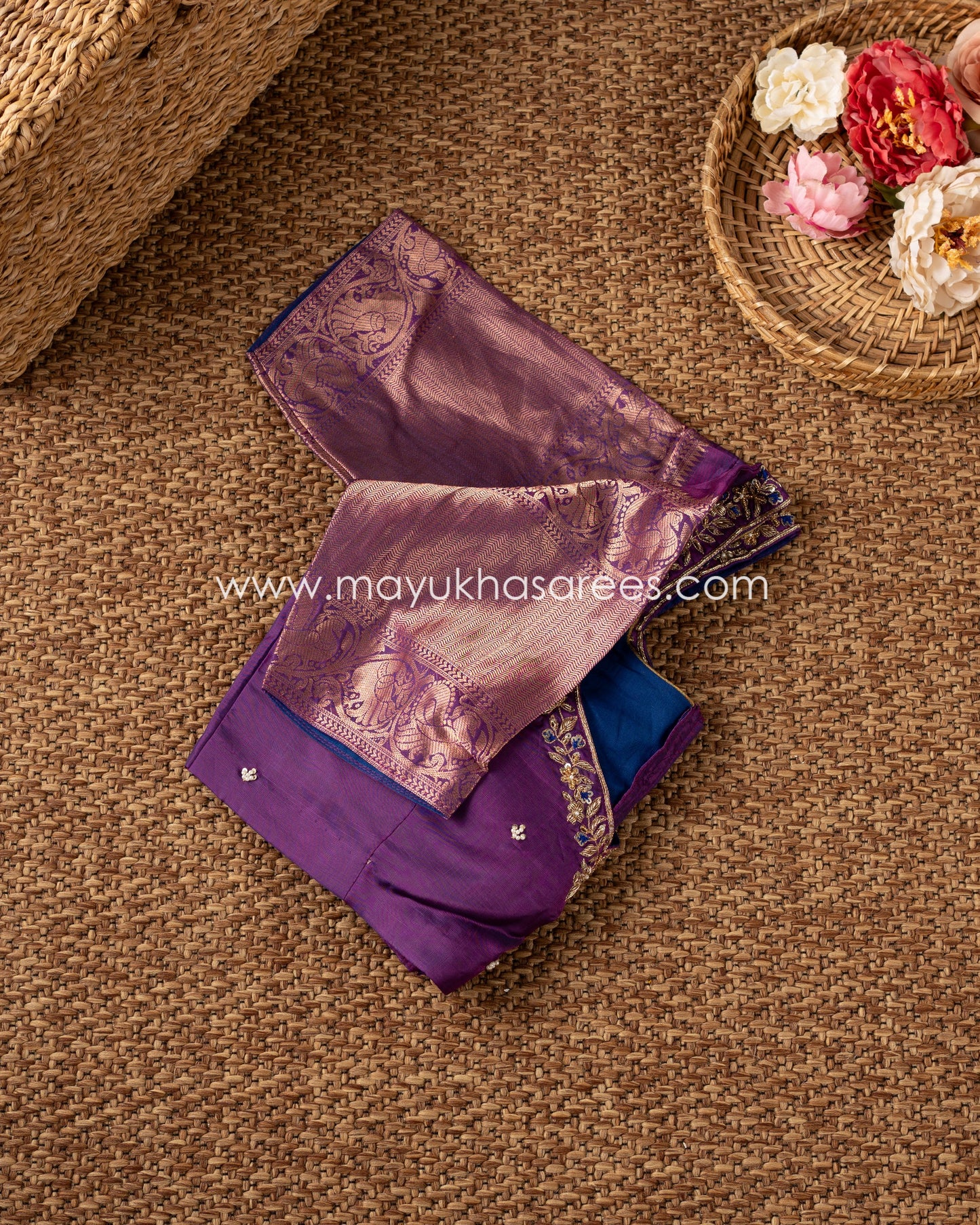 Regal Essence: Kanchipuram 1000 Butties Pure Silk Saree, Free Shipping! And Stitched Blouse In Size 38-48