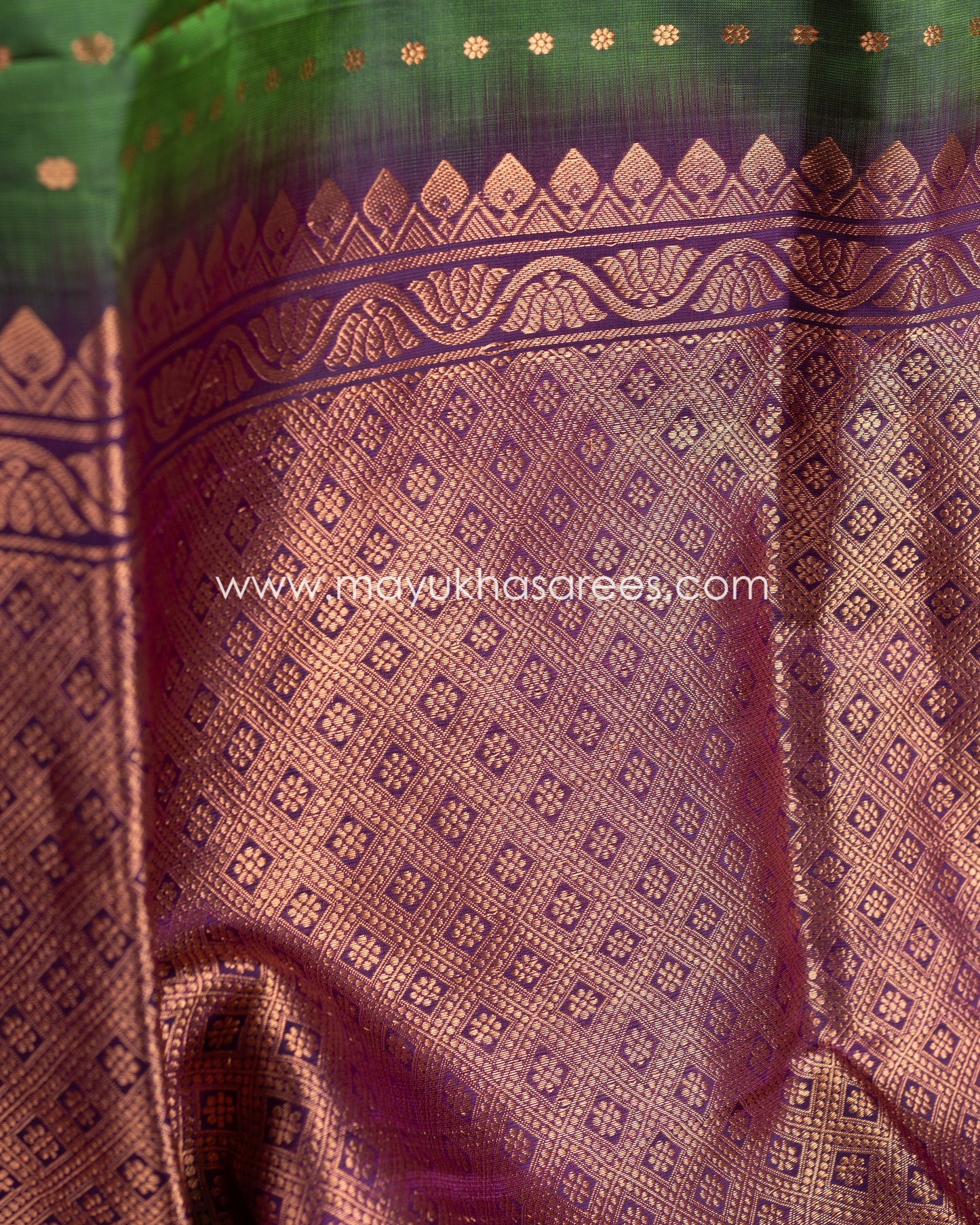 Regal Essence: Kanchipuram 1000 Butties Pure Silk Saree, Free Shipping! And Stitched Blouse In Size 38-48
