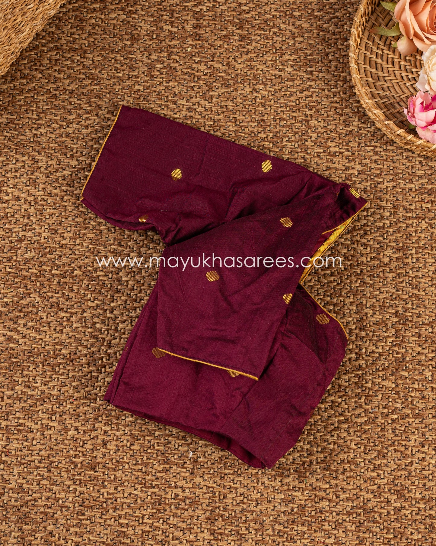 Eternal Bloom: Organza Saree With Floral Prints, Free Shipping And Stitched Blouse In Size 38-61