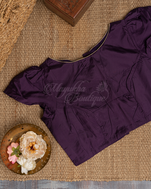 Chanderi Block Prints Lavender mayukhasarees