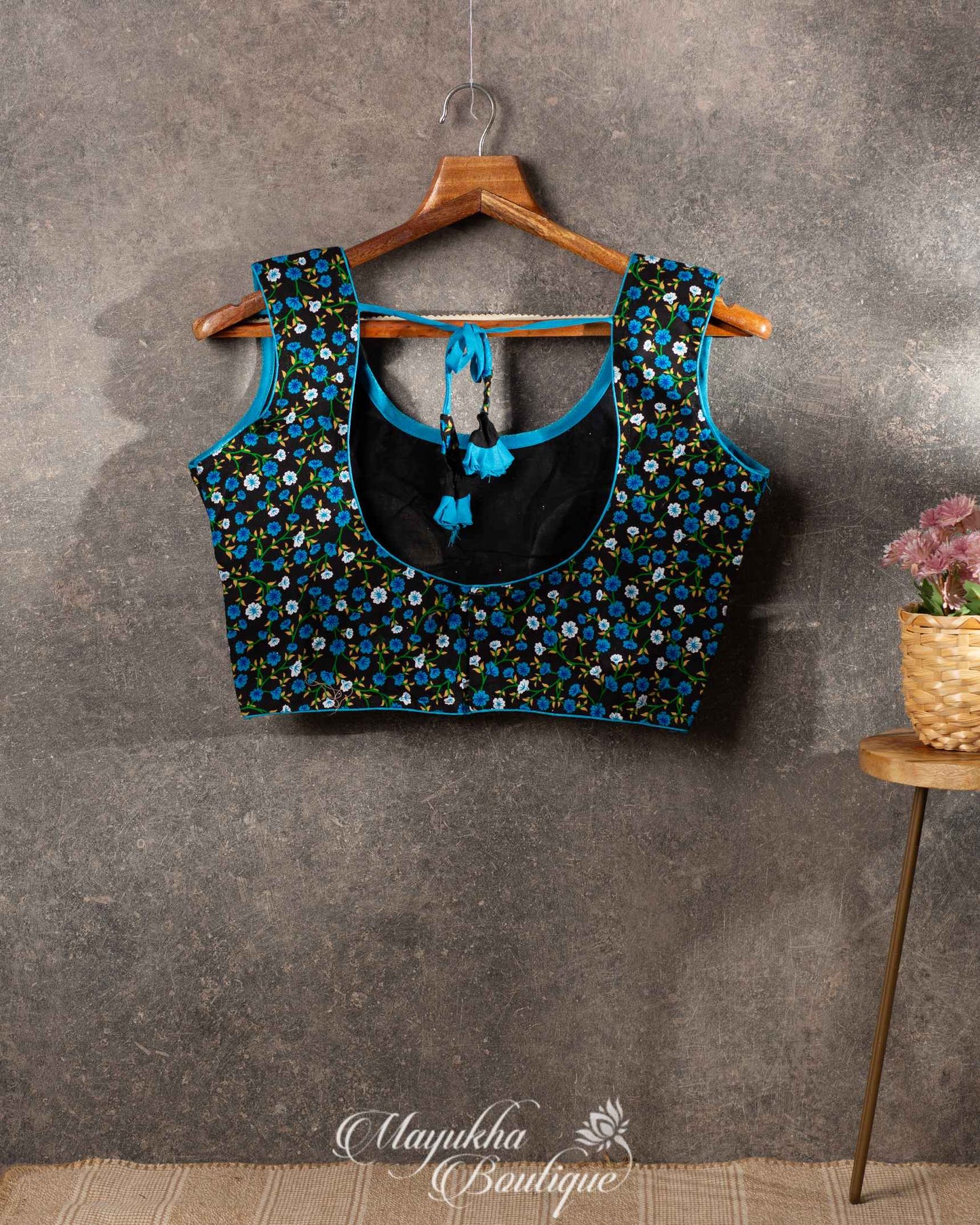 Floral Enchantment Cambic Cotton Blouse mayukhasarees