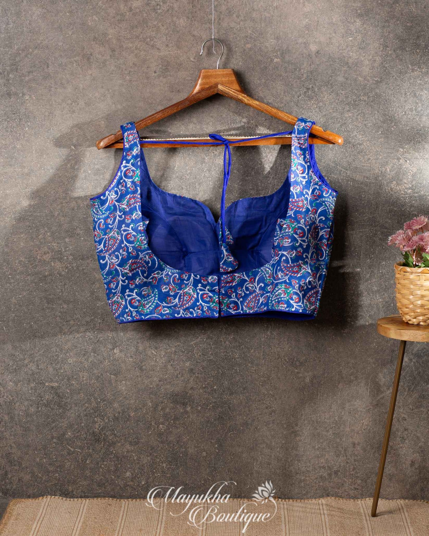 Gorgeous Blues Cambic Cotton Blouse mayukhasarees