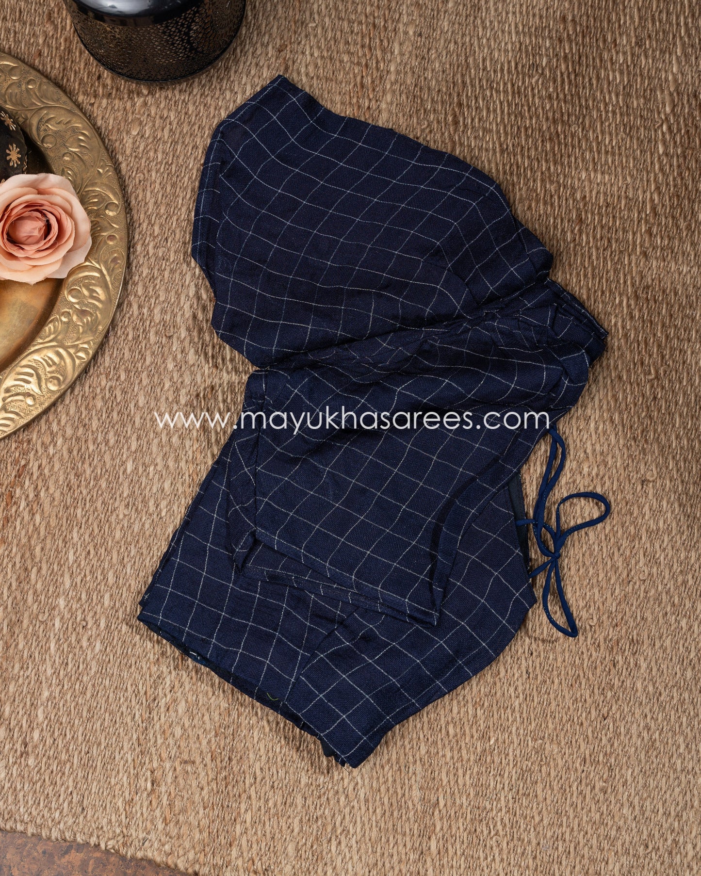 Green And Blue Banarasi Gorgette Silk Saree With Stitched Blouse mayukhasarees