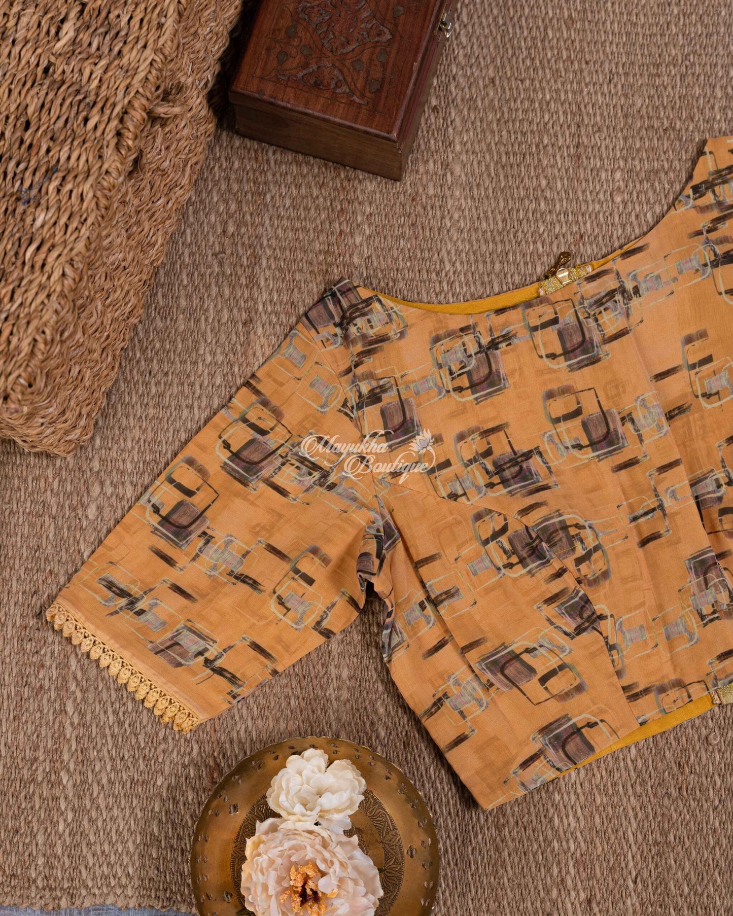 Light Weight Party Wear Georgette With Chikankari Embroidered Borders Pastel Orange Sunshine Saree With Stitched Blouse In Size 38-44 mayukhasarees