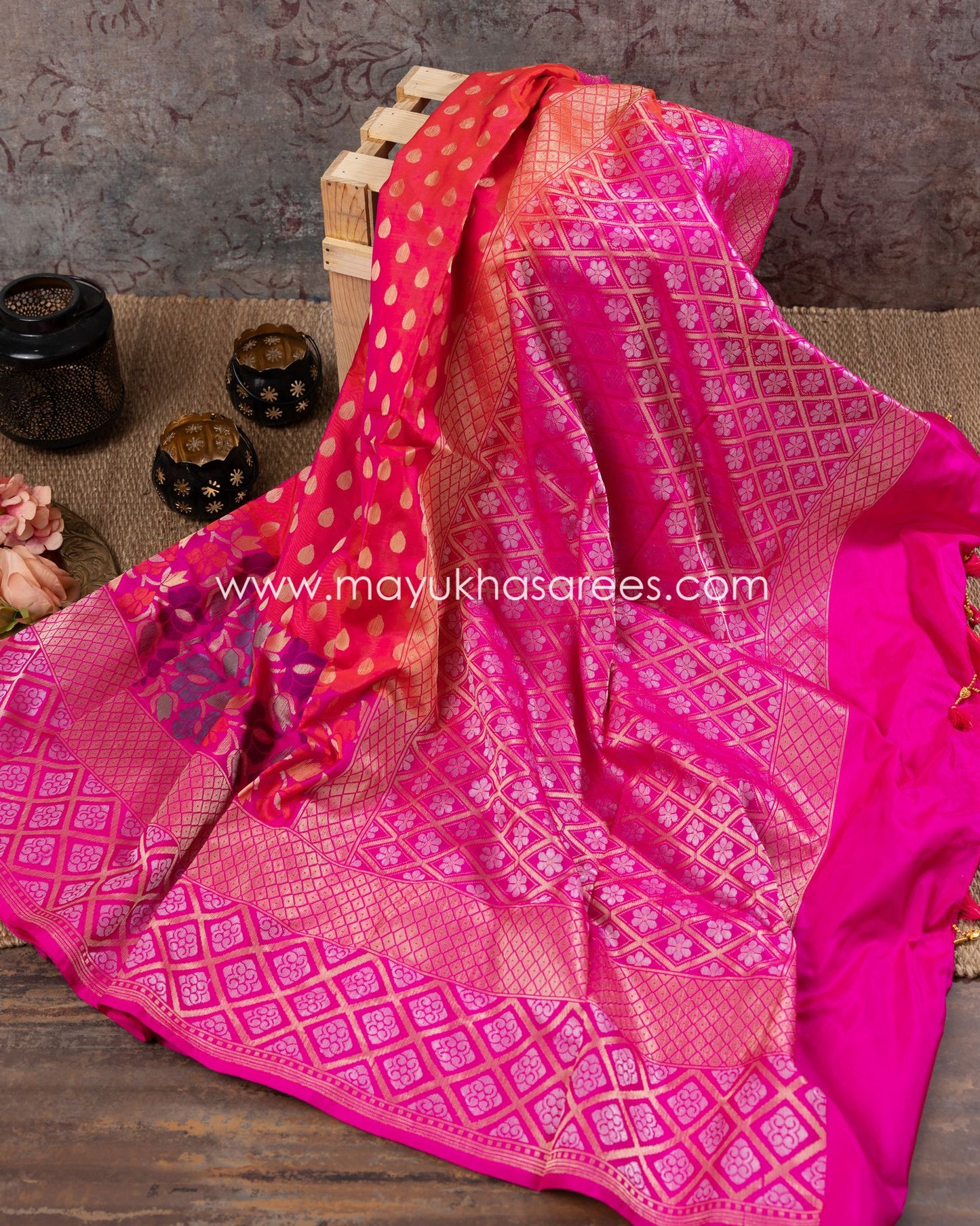 Peachy Patola Pure Silk: Stitched Custom Blouse Boutique For Mayukha Sarees