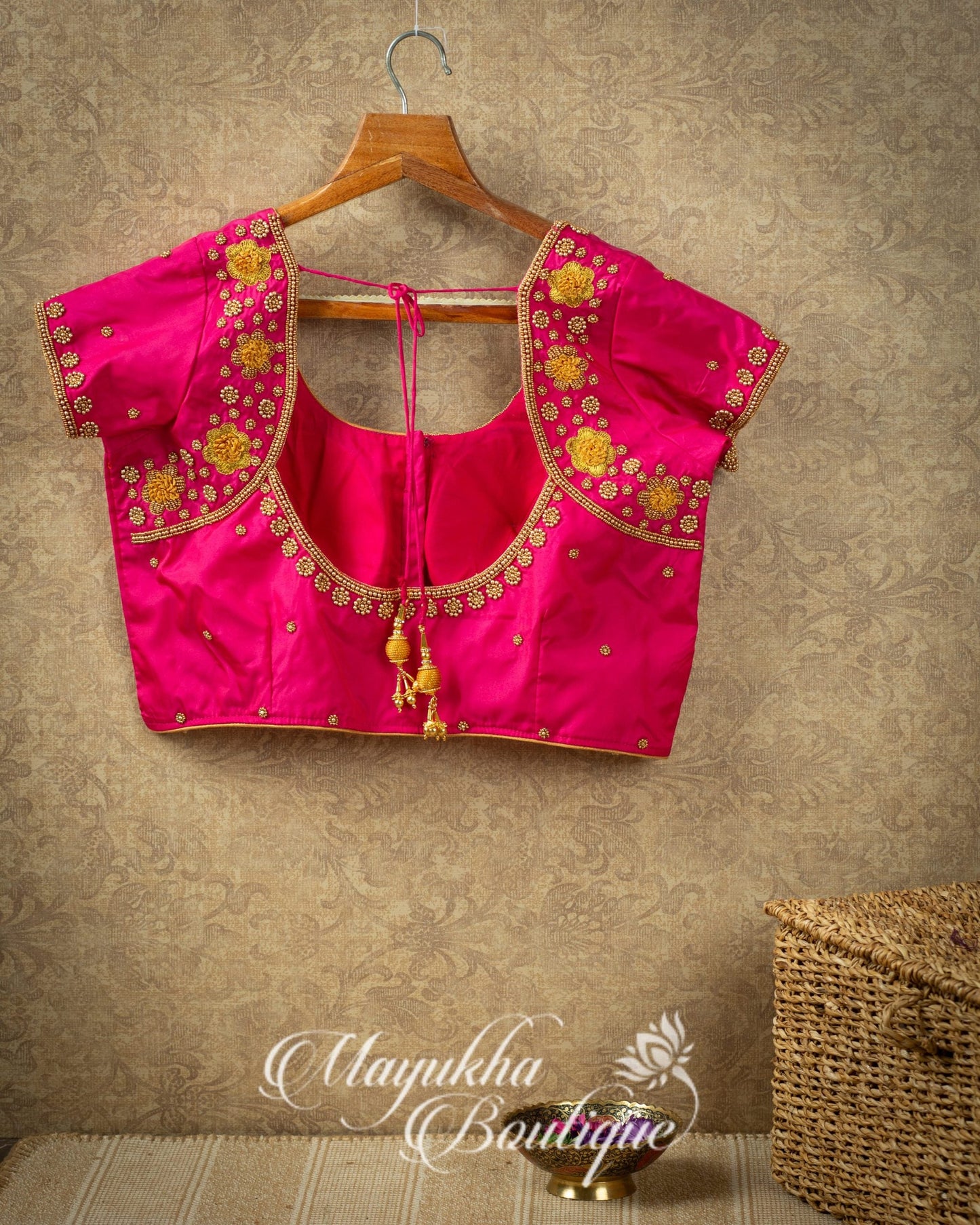 Pen Kalamkari On Pure Authentic Maharani Paithani mayukhasarees