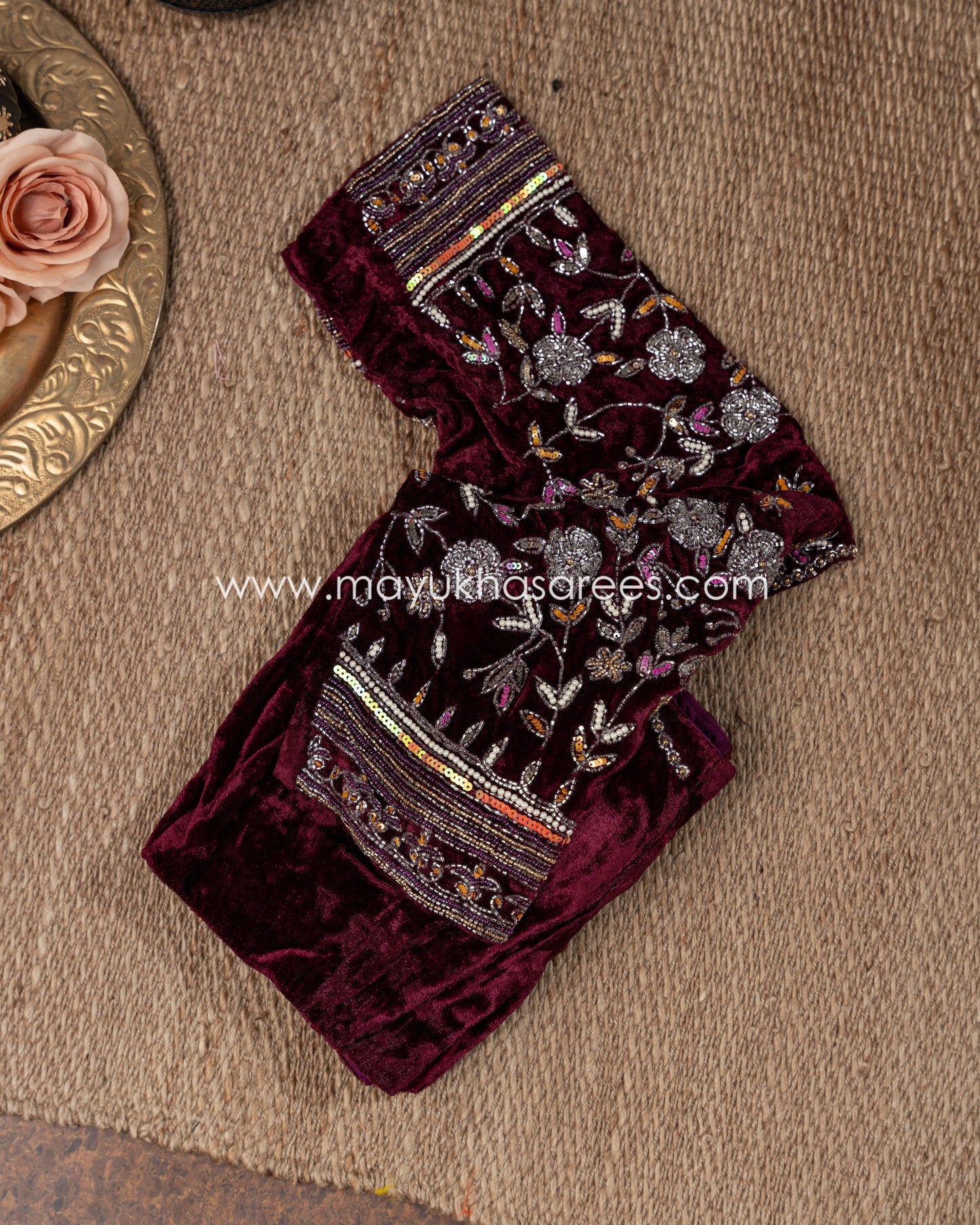 Pink Pure Zari Kota Silk Saree With Stitched Blouse mayukhasarees