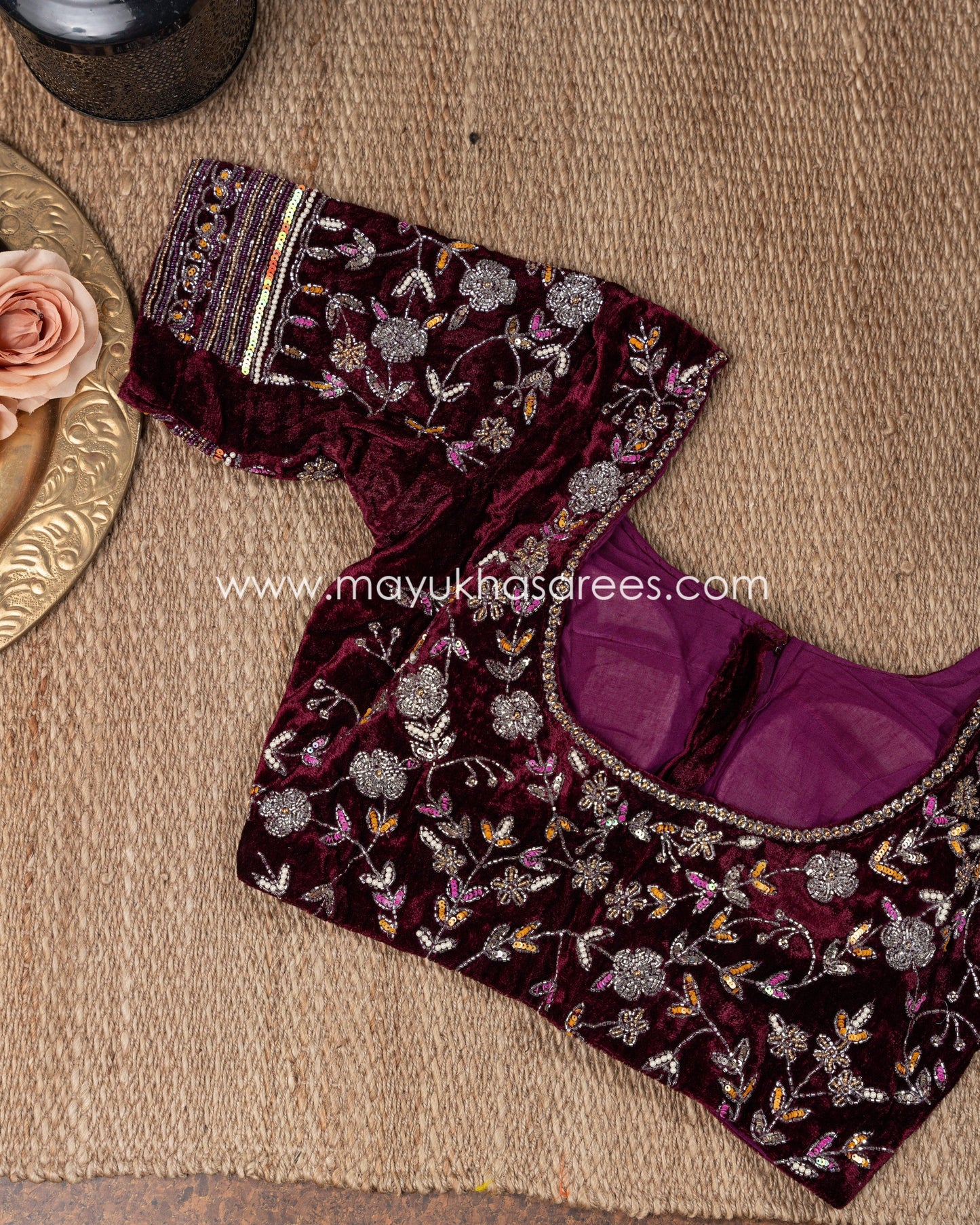Pink Pure Zari Kota Silk Saree With Stitched Blouse mayukhasarees