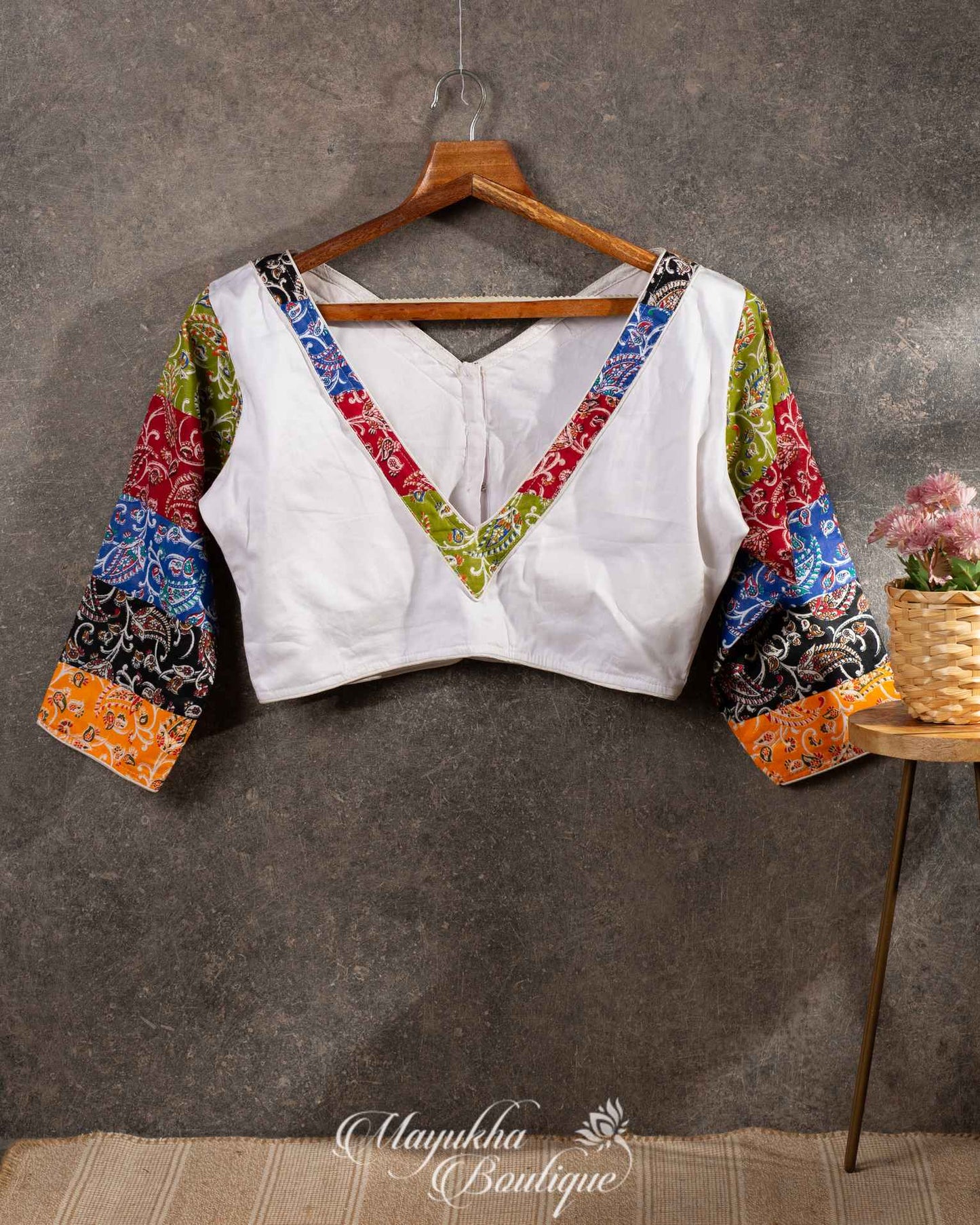 Tranquil Beauty Cambic Cotton Blouse mayukhasarees