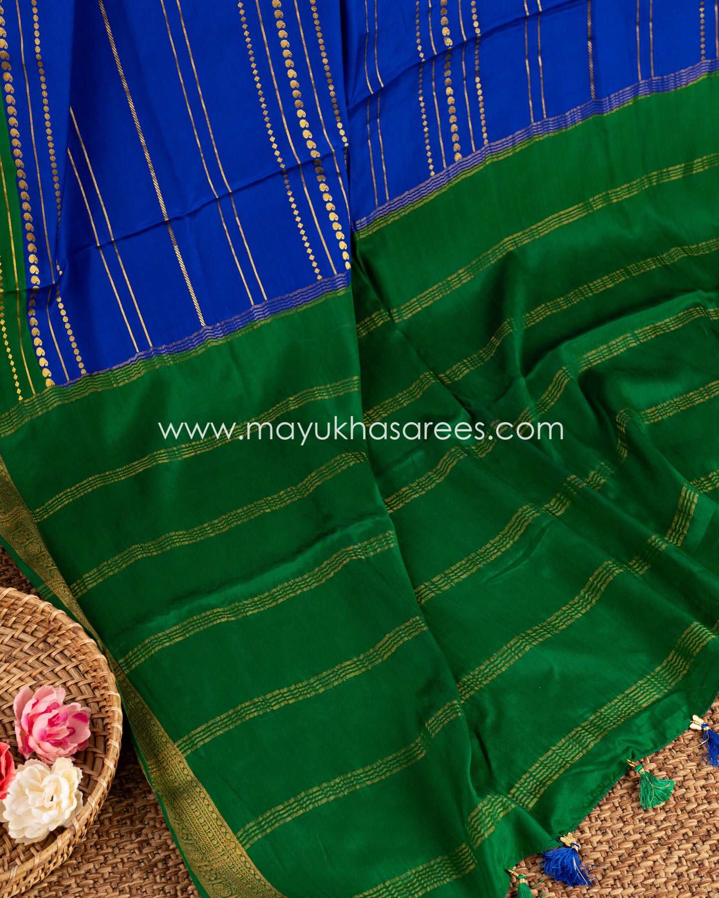 Serenity Silhouettes: Pure Mysore Silk Saree With Free Shipping!   And Stitched Blouse In Size 38-46