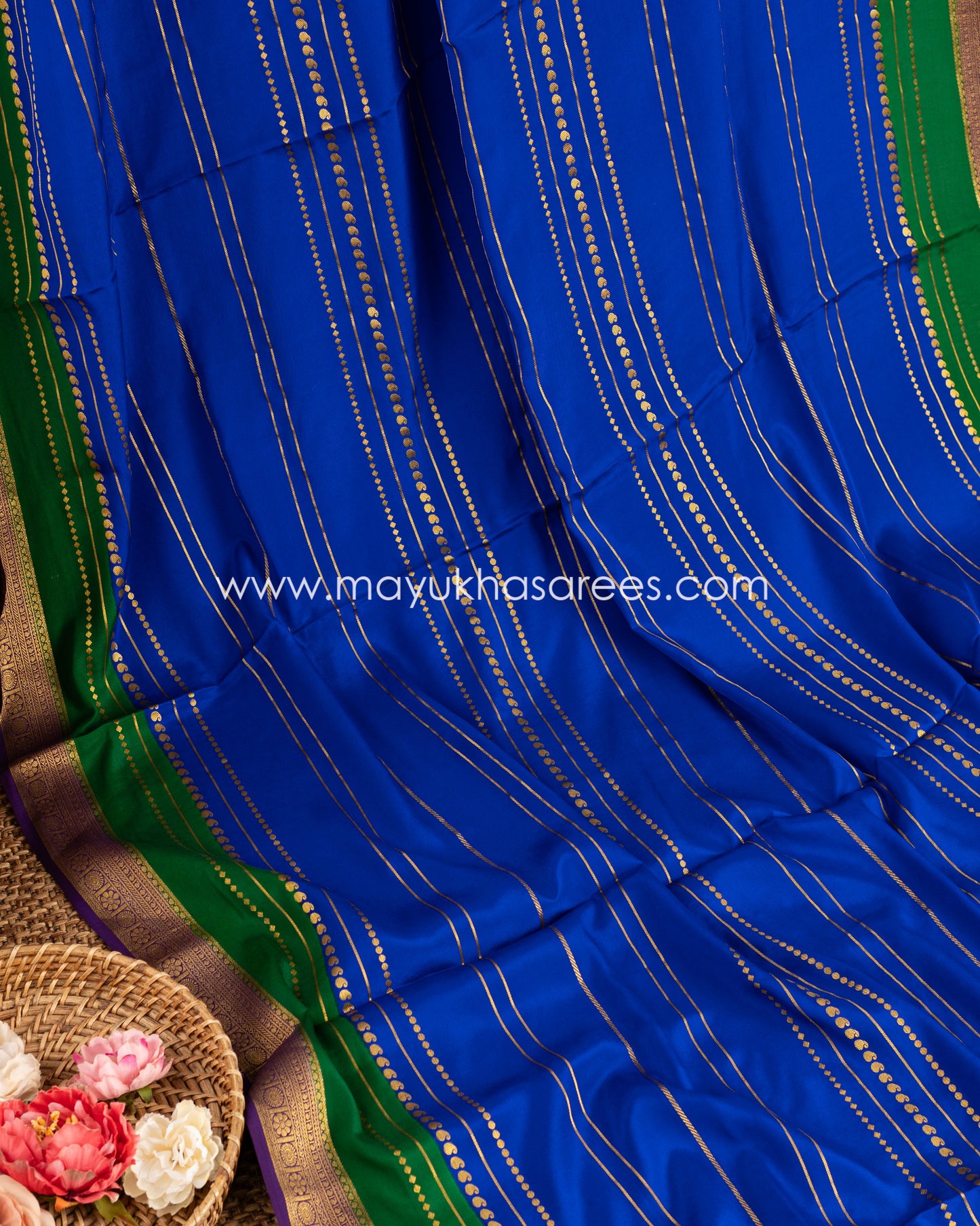 Serenity Silhouettes: Pure Mysore Silk Saree With Free Shipping!   And Stitched Blouse In Size 38-46