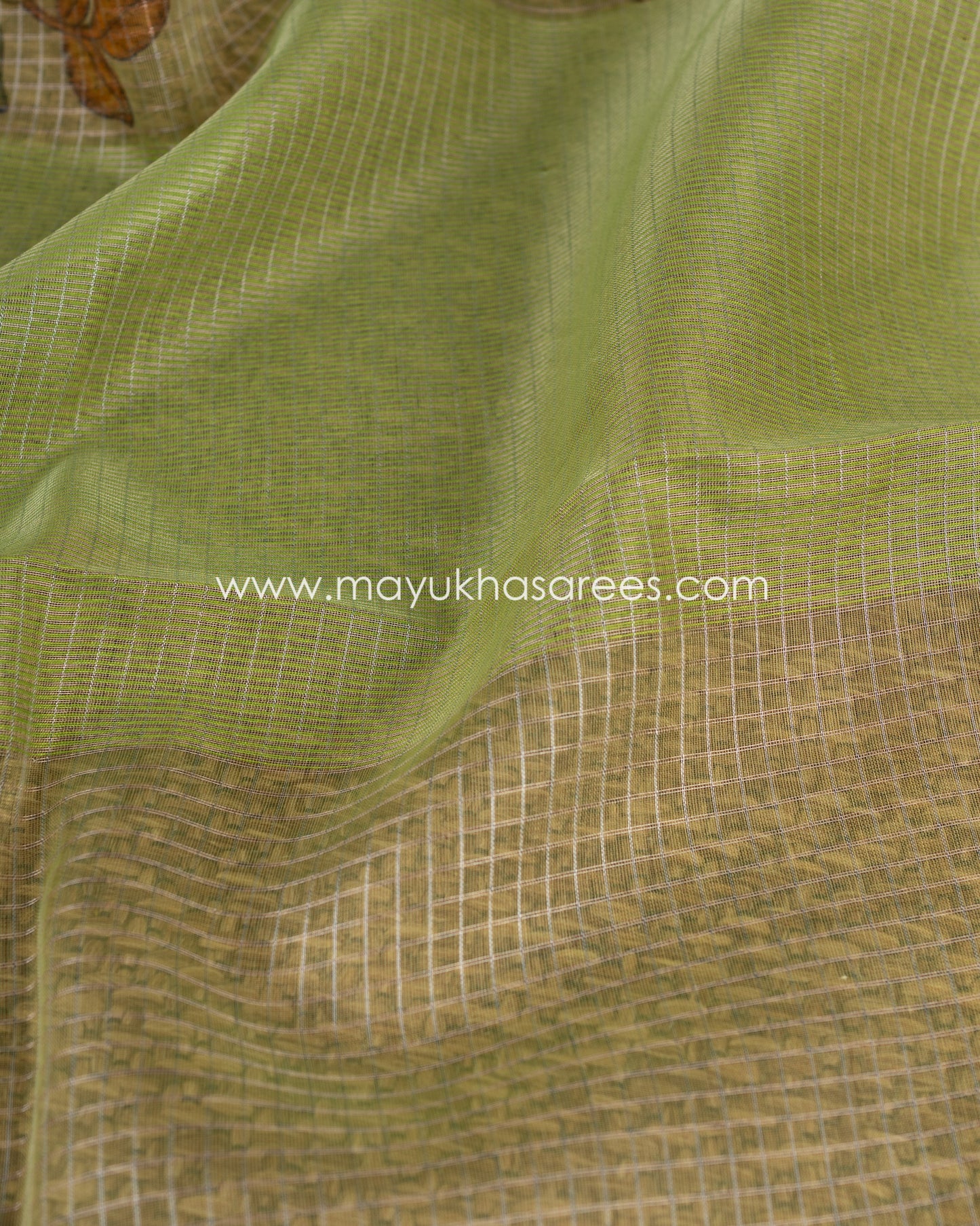 Blooming Beauty: Organza Saree With Floral Prints, Free Shipping  And Stitched Blouse In Size 38-59