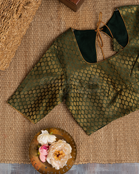 Banarasi Munga Kalamkari Pale Green Saree mayukhasarees