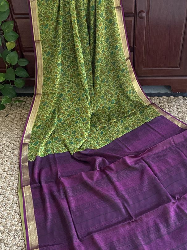 SRS Plain Pure Mysore Silk Sarees, 6.3 m (with blouse piece) at Rs  4000/piece in Bengaluru