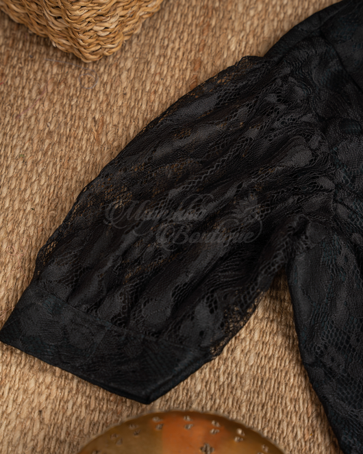 Lacy Black Blouse mayukhasarees