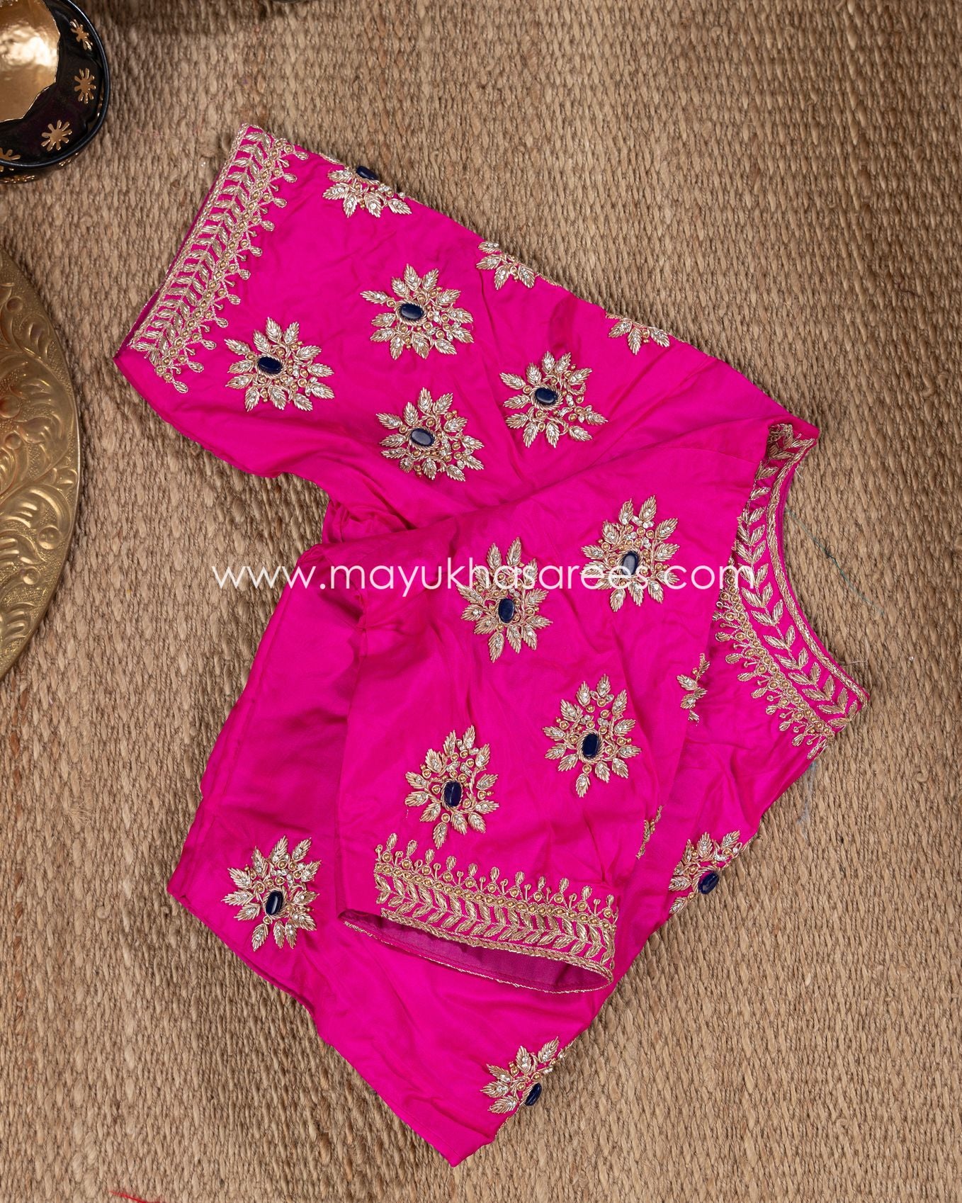 Peachy Patola Pure Silk: Stitched Custom Blouse Boutique For Mayukha Sarees