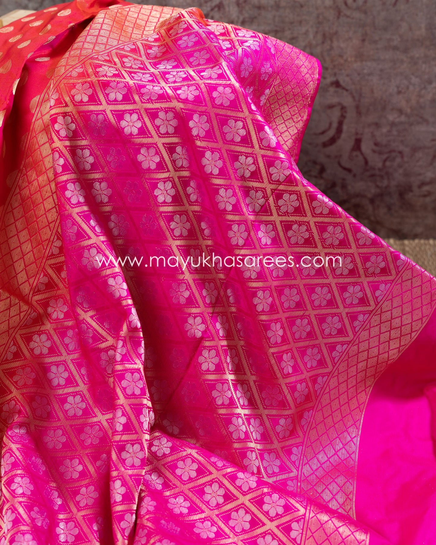 Peachy Patola Pure Silk: Stitched Custom Blouse Boutique For Mayukha Sarees