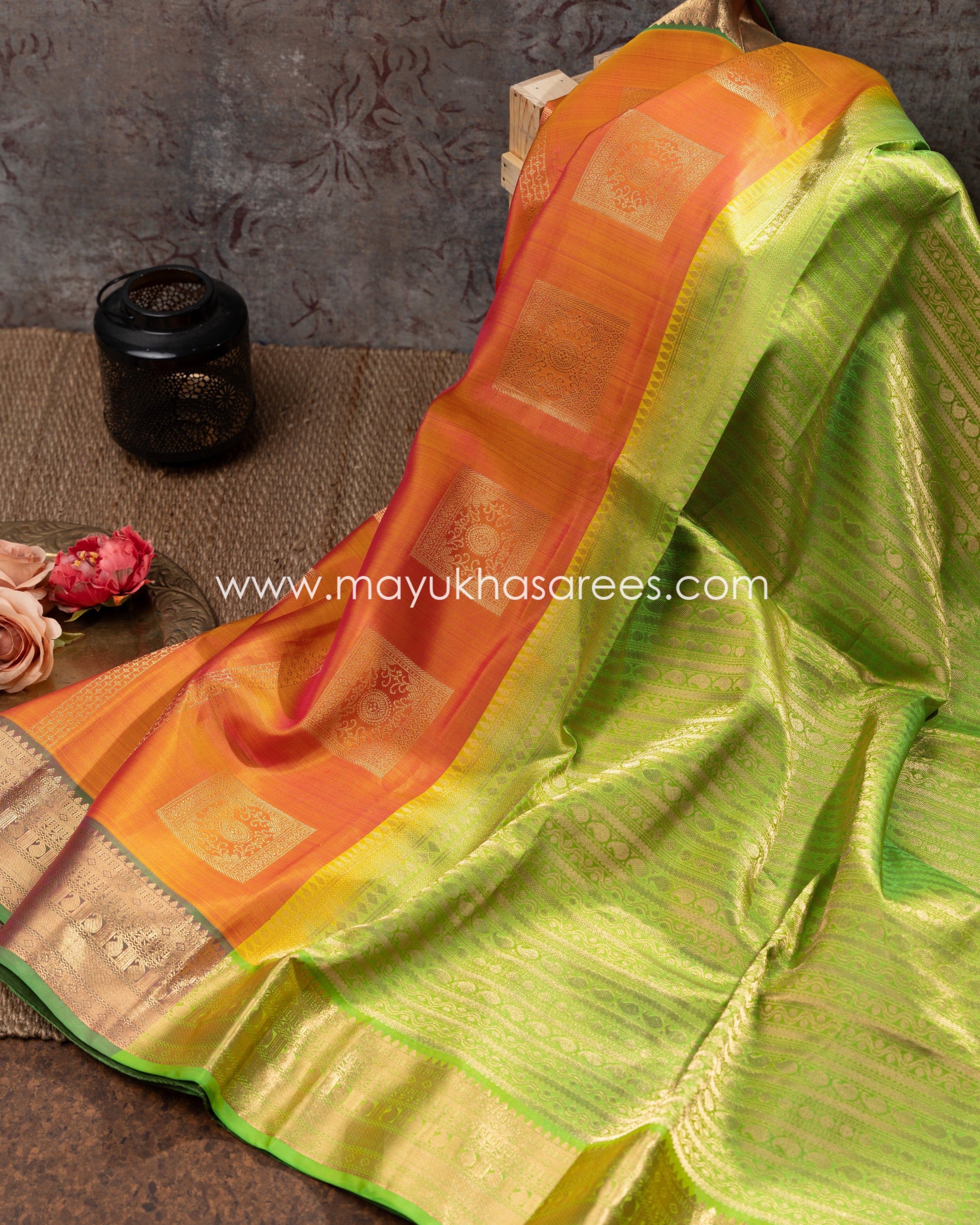 Buy Siril Art Silk Orange Color Saree with Blouse piece Online at Best  Prices in India - JioMart.